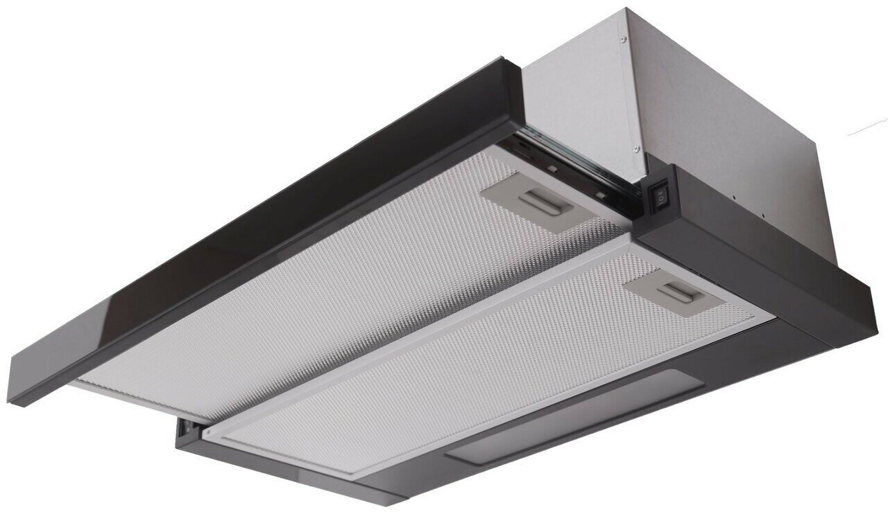 Кухонная вытяжка телескопическая EXITEQ EX-1076 black glass